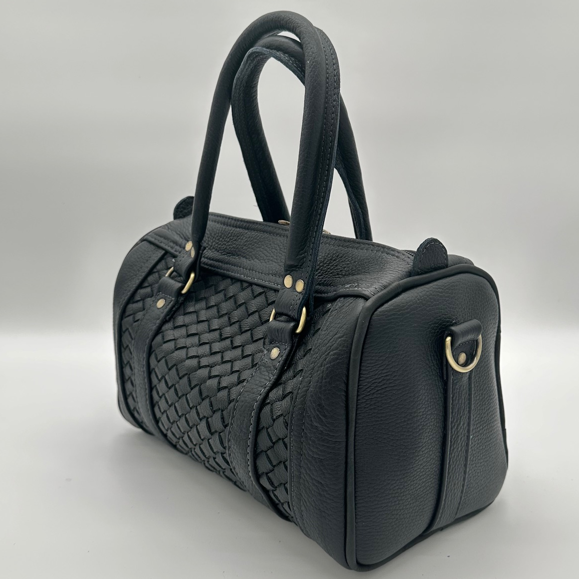 Rex Bag Black - Handgemachte Tasche aus Leder - Lugoma