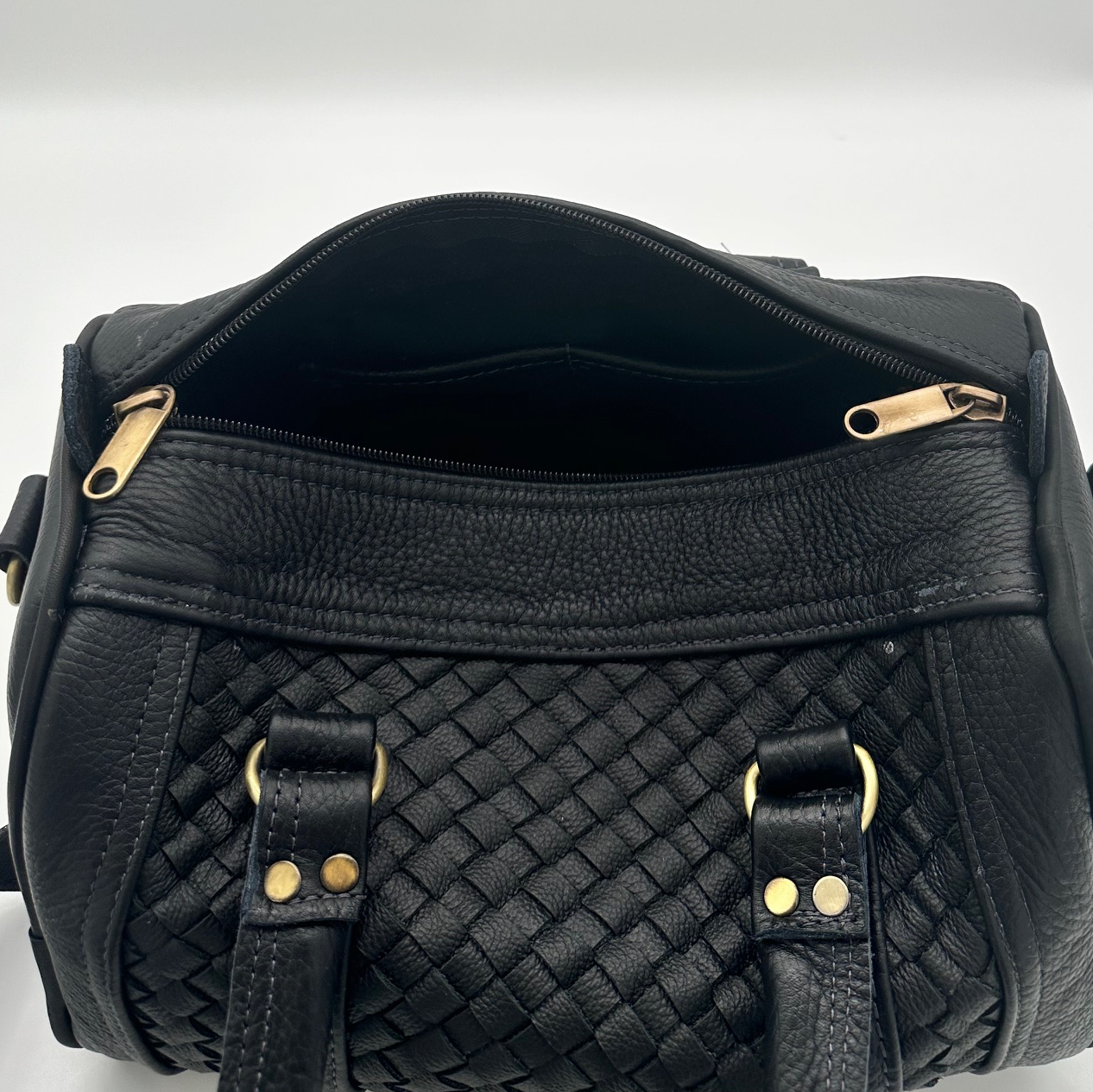 Rex Bag Black - Handgemachte Tasche aus Leder - Lugoma