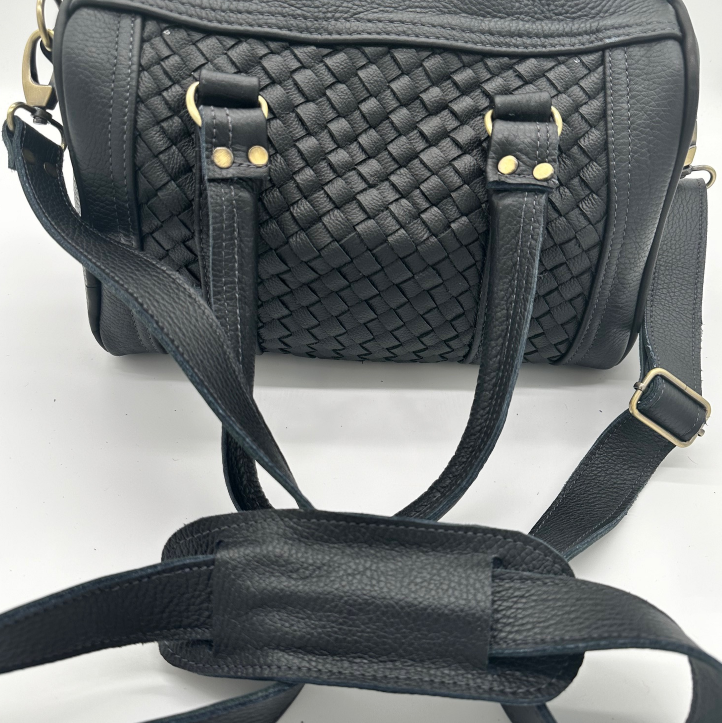 Rex Bag Black - Handgemachte Tasche aus Leder - Lugoma