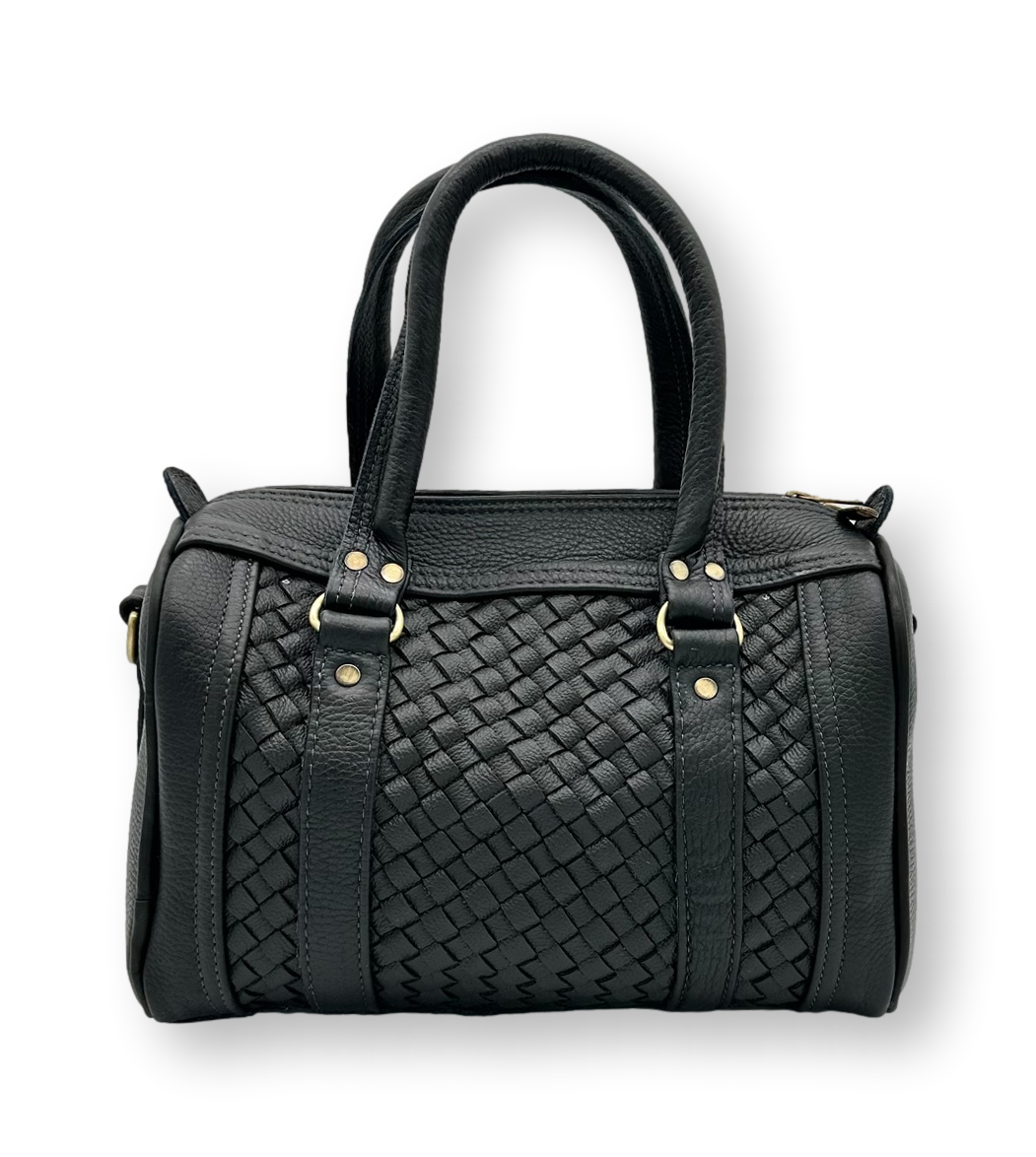 Rex Bag Black - Handgemachte Tasche aus Leder - Lugoma