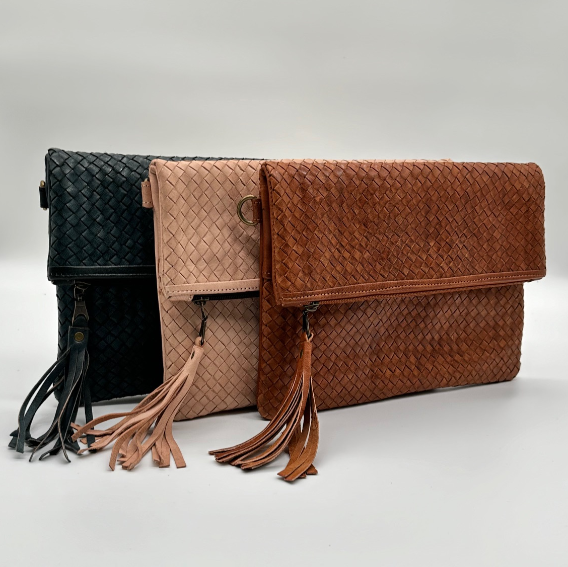 Flecht Mini Brown - Handgemacht aus Leder - Lugoma