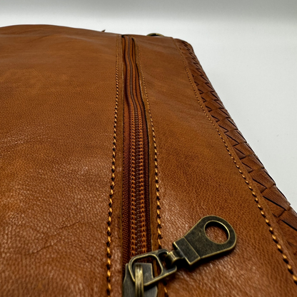 Flecht Mini Brown - Handgemacht aus Leder - Lugoma