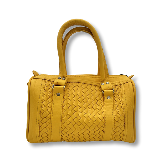 Rex Bag Yellow - Handgemachte Tasche aus Leder - Lugoma