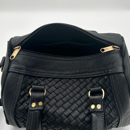 Rex Bag Black - Handgemachte Tasche aus Leder - Lugoma