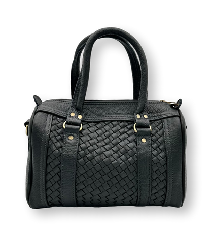 Rex Bag Black - Handgemachte Tasche aus Leder - Lugoma
