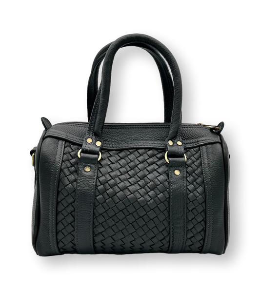 Rex Bag Black - Handgemachte Tasche aus Leder - Lugoma
