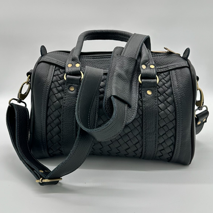 Rex Bag Black - Handgemachte Tasche aus Leder - Lugoma
