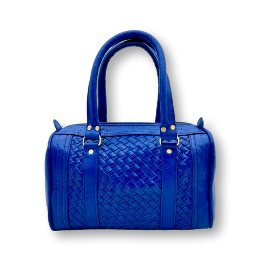 Rex Bag Blue - Handgemachte Tasche aus Leder - Lugoma